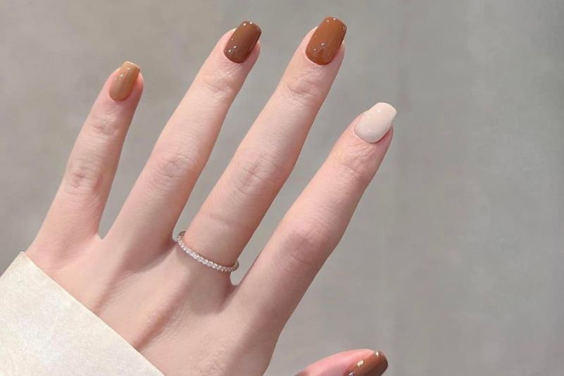 Những mẫu nail ngắn vuông - Hình số 9