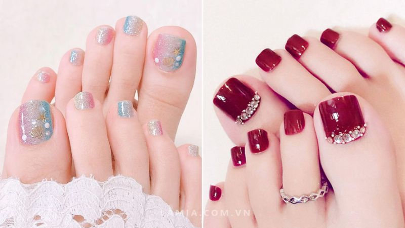 Những mẫu nail sơn móng chân đẹp - Hình số 6