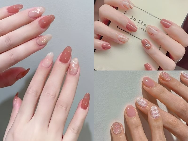 Những mẫu nail cho da ngăm cho móng tròn - Hình số 1