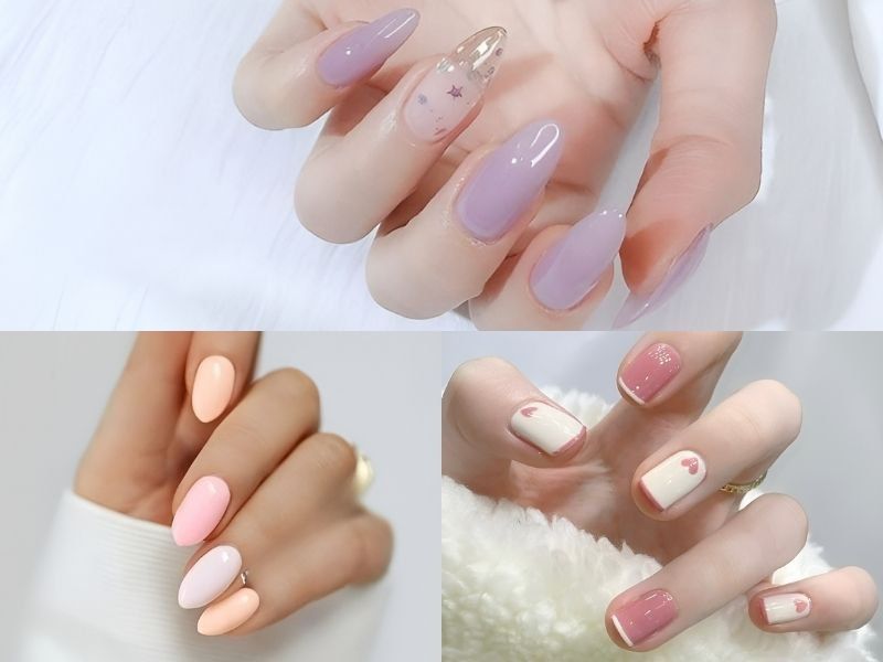 Những mẫu nail cho da ngăm cho móng tròn - Hình số 2
