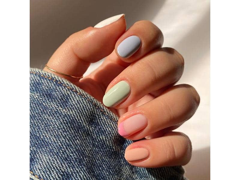 Những mẫu nail cho da ngăm cho móng tròn - Hình số 3
