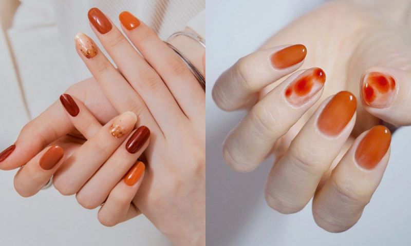 Những mẫu nail cho da ngăm cho móng tròn - Hình số 7