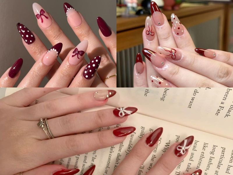 Những mẫu nail cho da ngăm cho móng tròn - Hình số 9