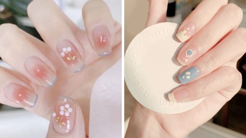 Những mẫu nail nhẹ nhàng đi học cute - Hình số 5