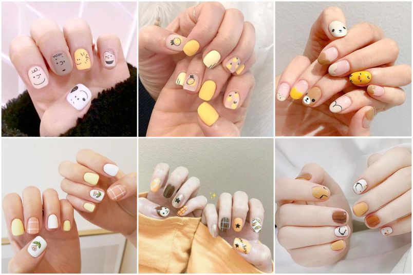 Những mẫu nail nhẹ nhàng đi học cute - Hình số 6
