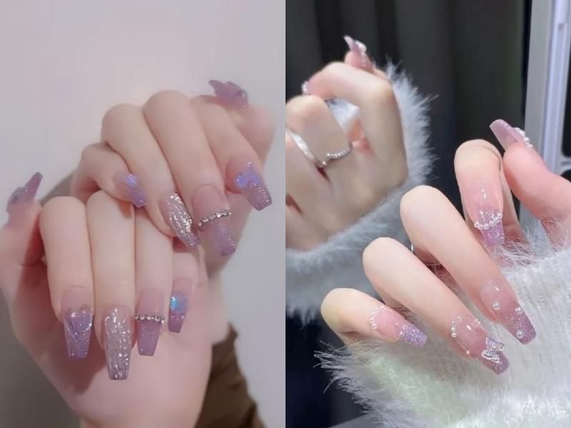 Những mẫu nail mắt mèo hồng thạch - Hình số 8