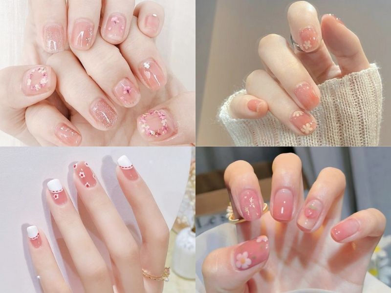 Những mẫu nail mắt mèo hồng đơn giản - Hình số 5