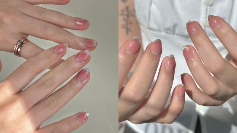 Những mẫu nail mắt mèo hồng đơn giản - Hình số 7