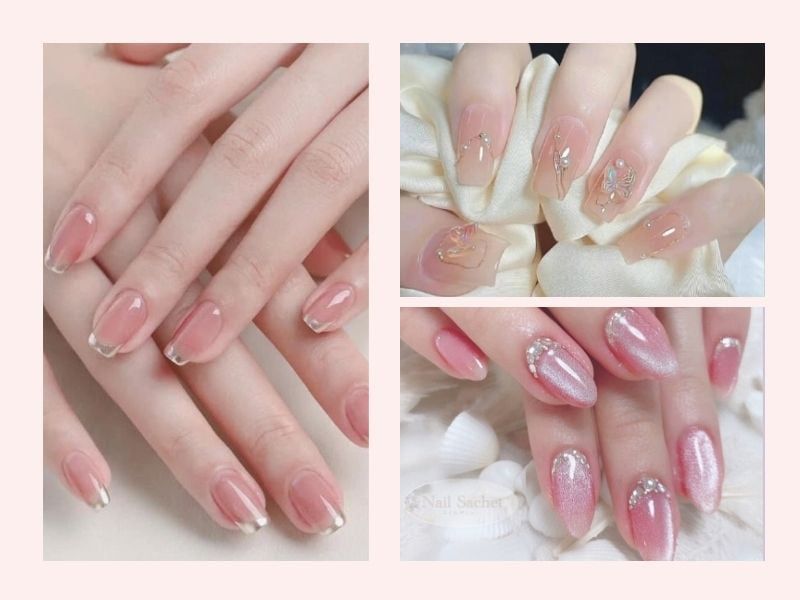 Những mẫu nail mắt mèo hồng đẹp - Hình số 7