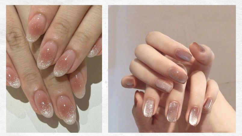 Những mẫu nail mắt mèo hồng đẹp - Hình số 8