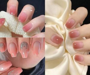 Những nail màu hồng thạch ombre đẹp - Hình số 2
