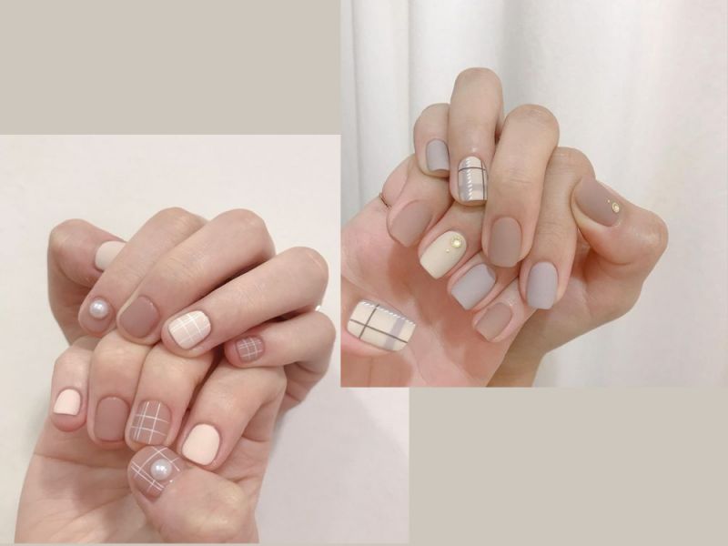 Những mẫu nail đơn giản cho móng ngắn da ngâm - Hình số 5