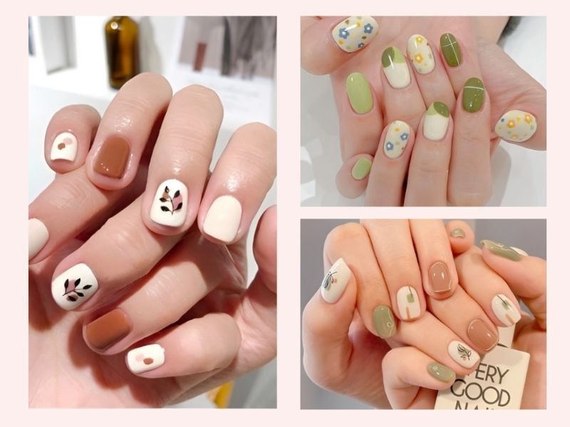 Những mẫu nail đơn giản cho móng ngắn da ngâm - Hình số 8