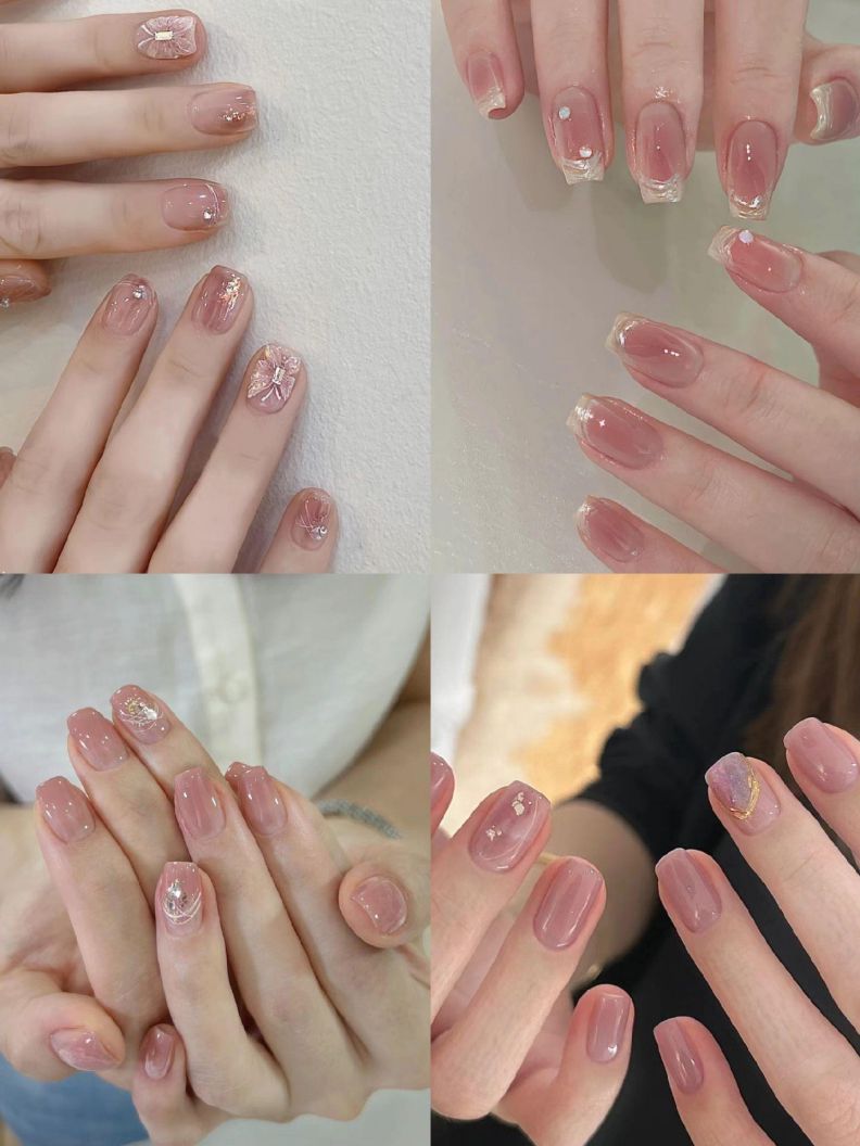 Những mẫu nail đơn giản cho móng ngắn nhẹ nhàng - Hình số 8