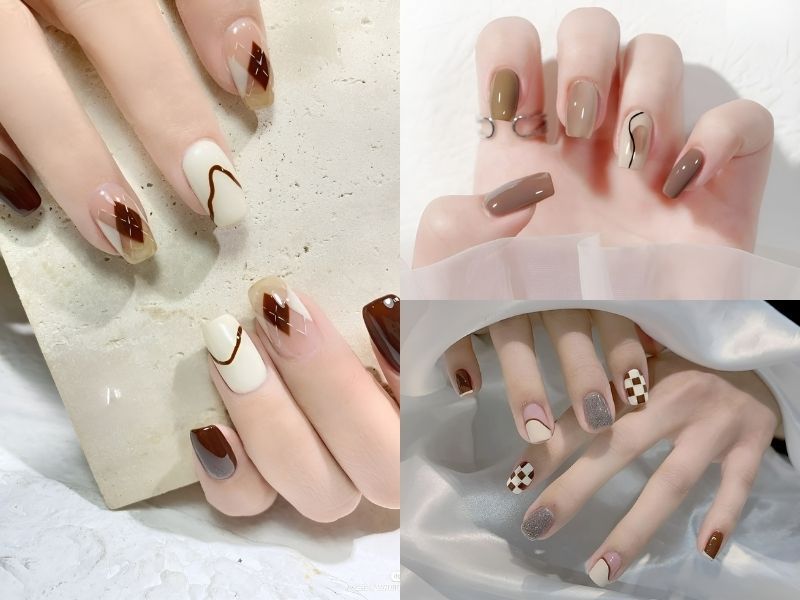 Những mẫu nail cho da ngăm cho móng vuông - Hình số 5