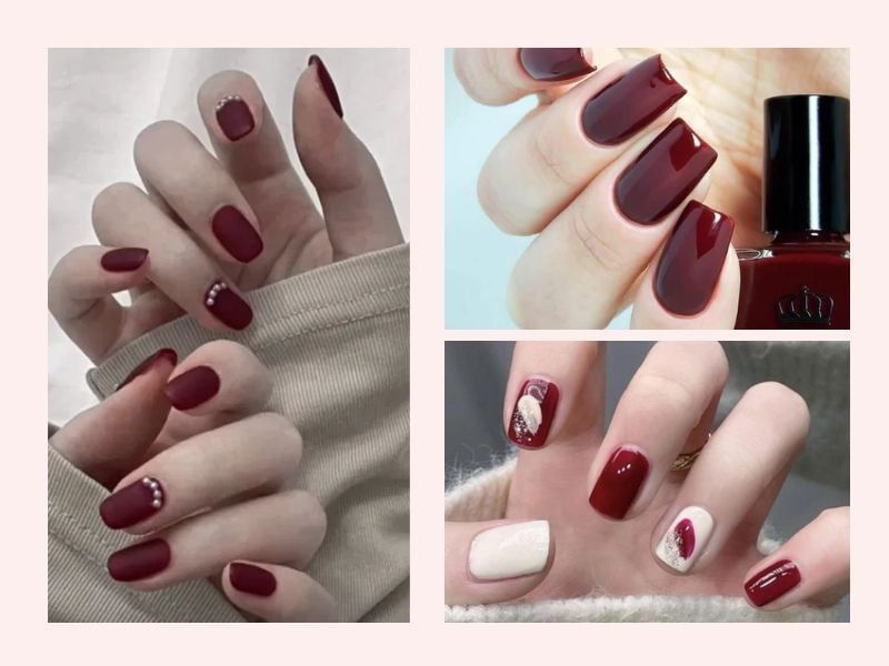 Những mẫu nail cho da ngăm cho móng vuông - Hình số 6