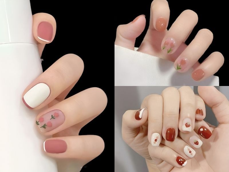 Những mẫu nail tết đơn giản năm 2026 - Hình số 3