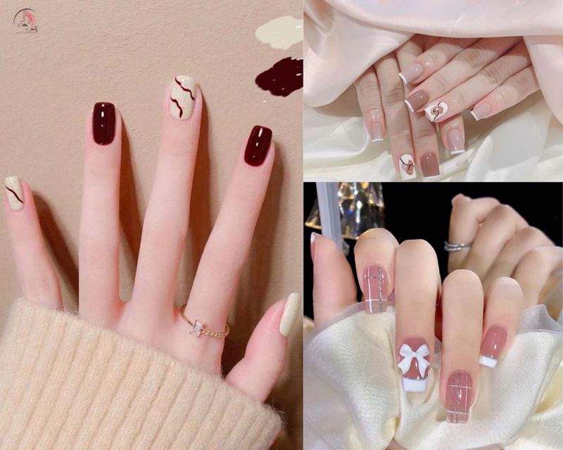 Những mẫu nail tết đơn giản đẹp - Hình số 1