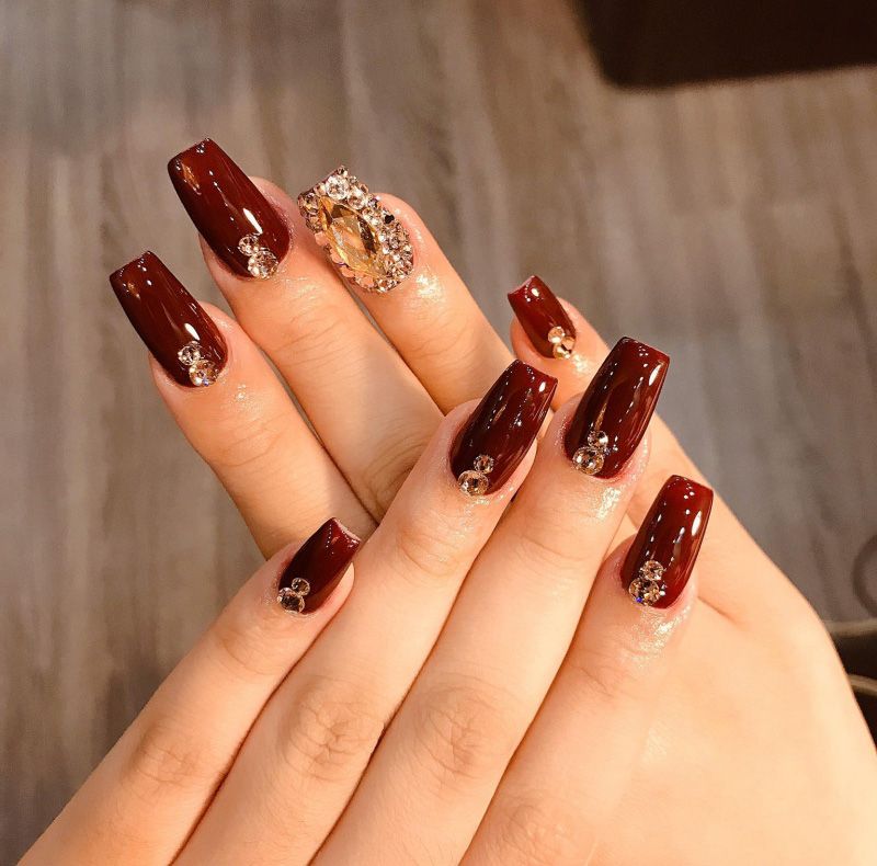 Những mẫu nail tết đơn giản cho tay - Hình số 4