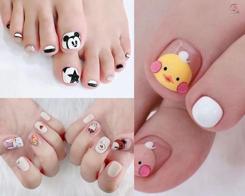 Những Mẫu nail tết đơn giản cho bé gái - Hình số 2