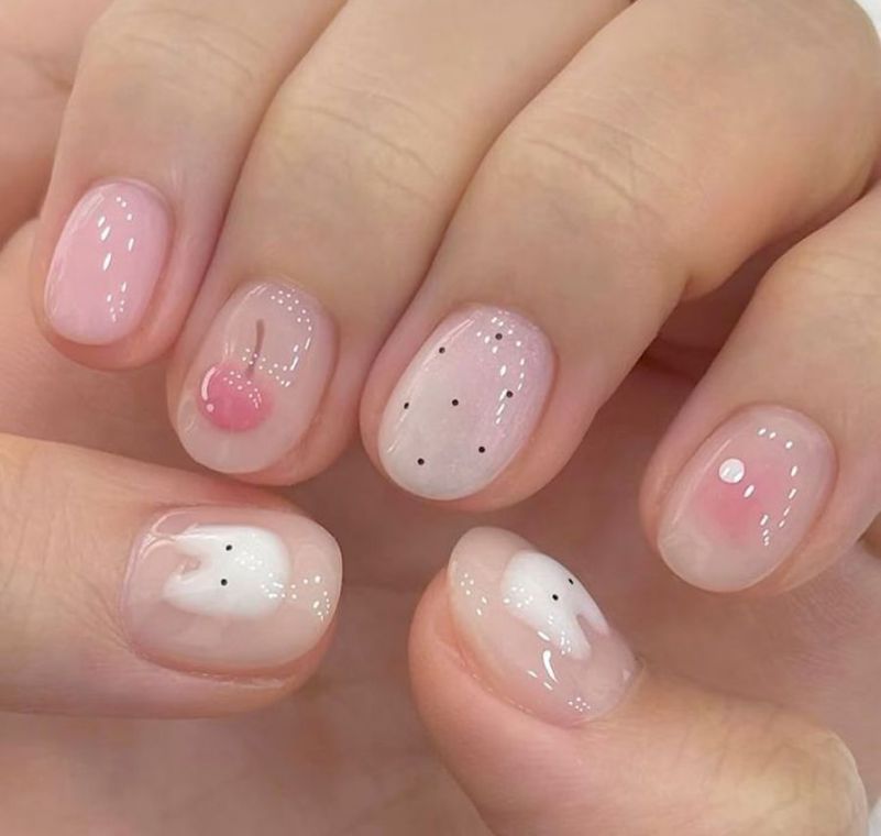Những Mẫu nail tết đơn giản cho bé gái - Hình số 8