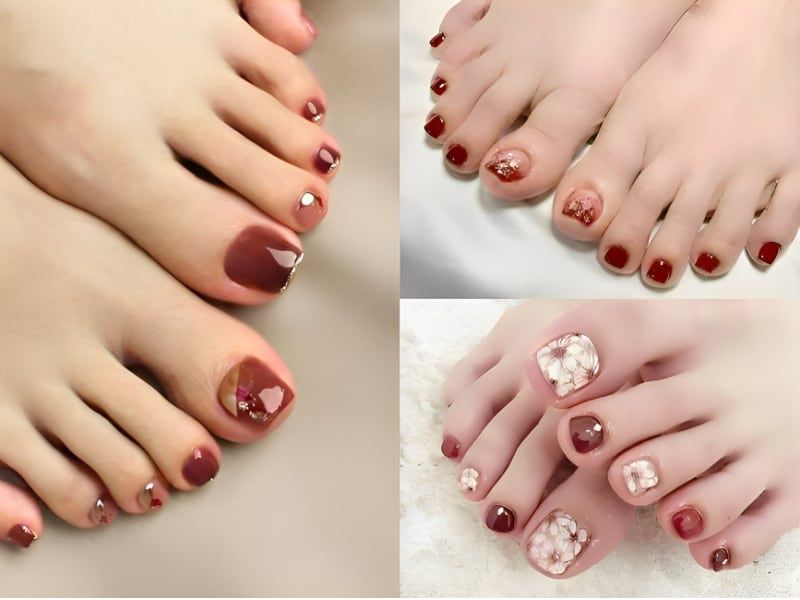 Những mẫu nail cho da ngăm cho chân - Hình số 5