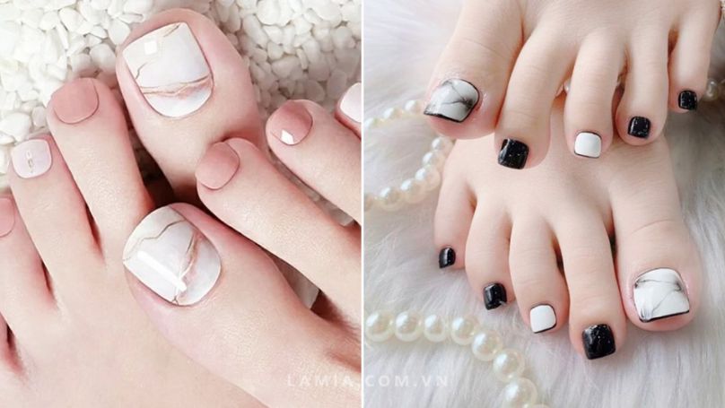 Những mẫu nail cho da ngăm cho chân - Hình số 8