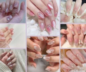 Những mẫu nail mắt mèo hồng cho tay - Hình số 2