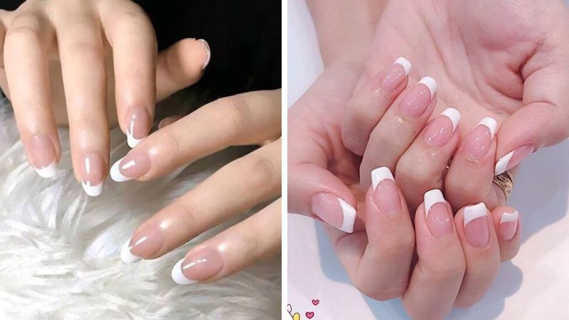 Những mẫu nail nhẹ nhàng đi học màu trắng - Hình số 4