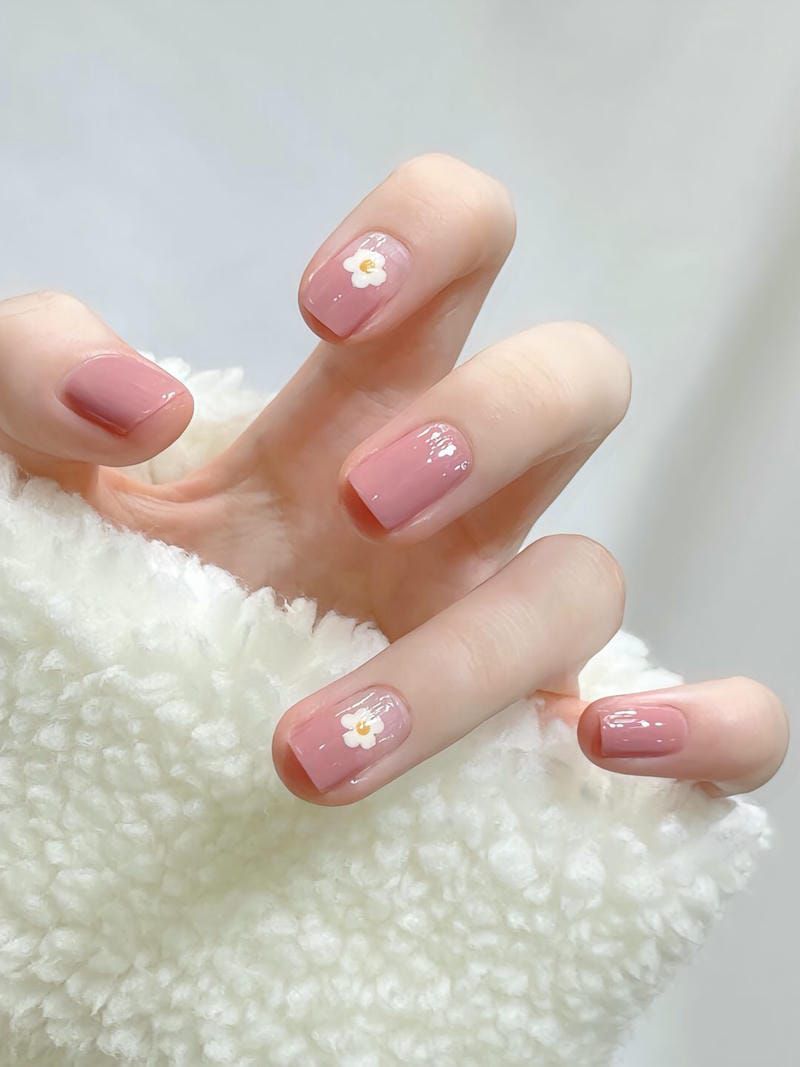 Những mẫu nail tết đơn giản móng ngắn - Hình số 1