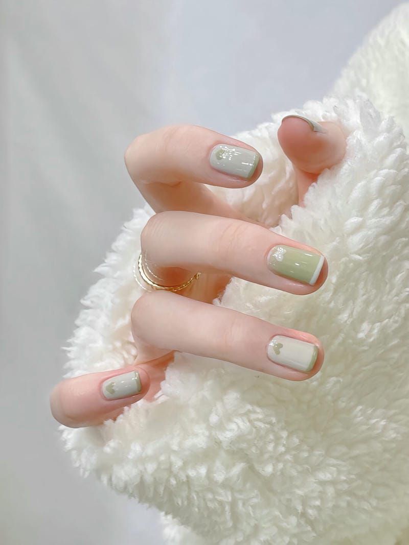 Những mẫu nail tết đơn giản móng ngắn - Hình số 6