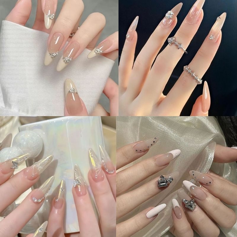 Những mẫu nail móng nhọn tròn tết - Hình số 8