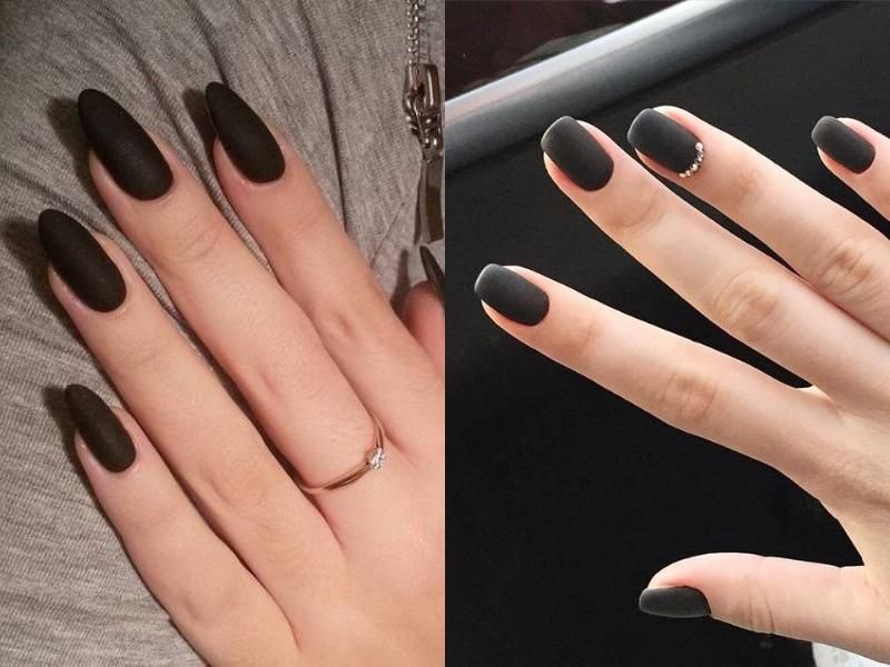 Những mẫu nail ngắn sơn trơn nhẹ nhàng - Hình số 4