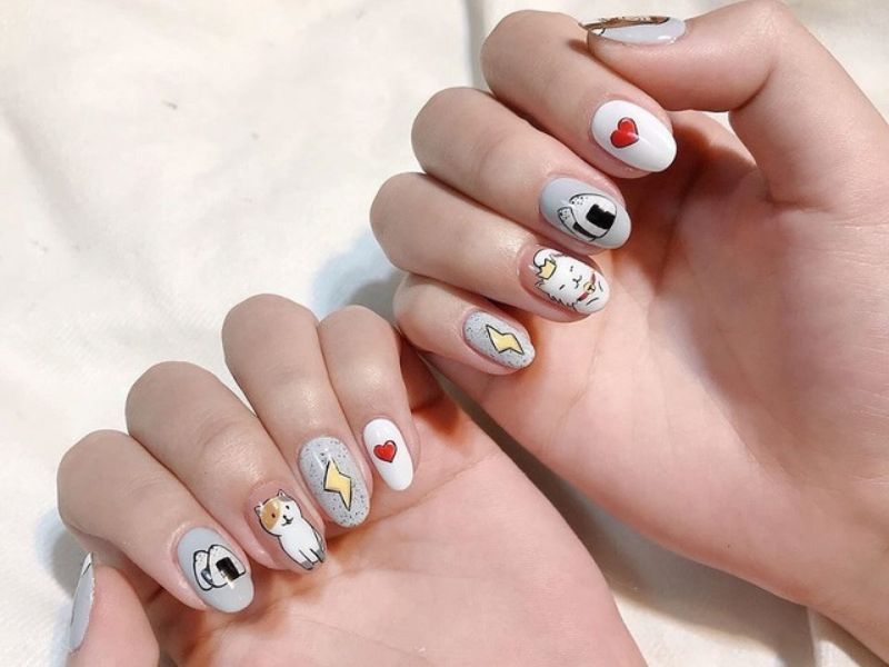 Những mẫu nail ngắn tròn - Hình số 2