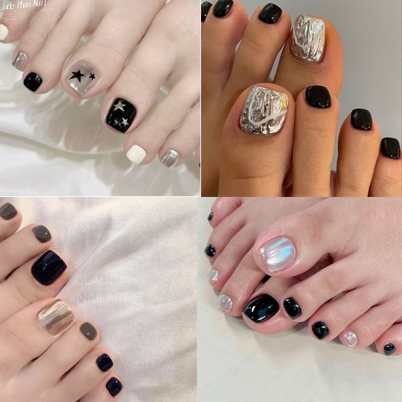 Những mẫu nail sơn móng chân đơn giản - Hình số 8