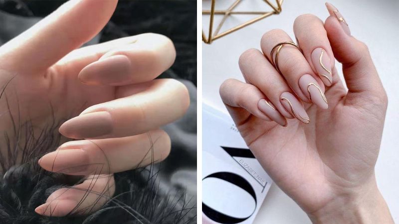 Những mẫu nail móng nhọn tròn sang chảnh - Hình số 5