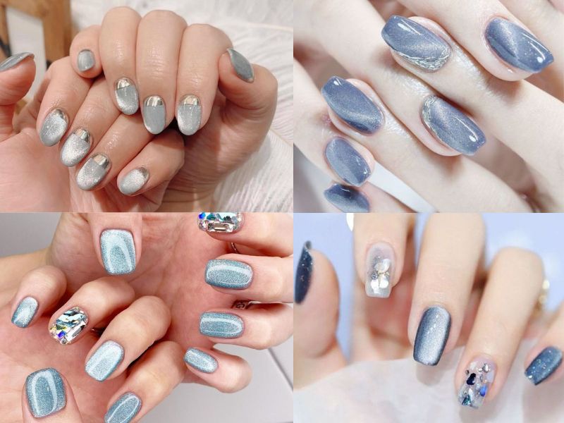 Những Những mẫu nail mắt mèo kim cương 2025 - Hình số 1