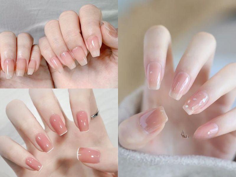 Những mẫu nail thạch hồng cute - Hình số 6