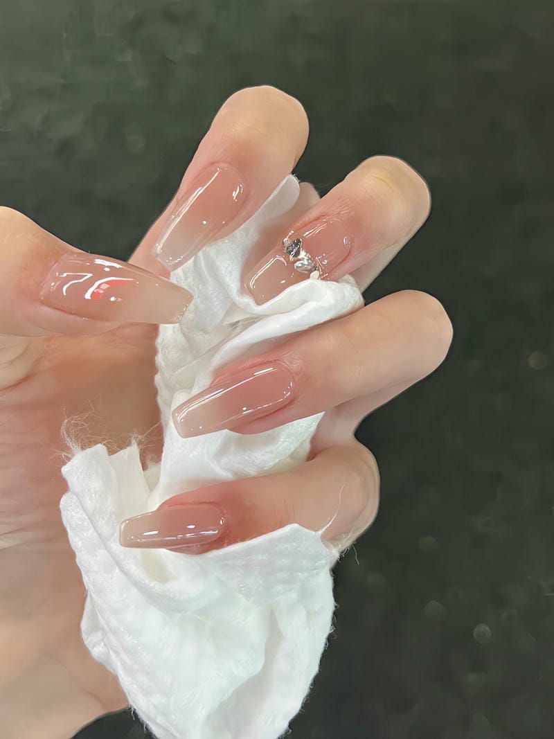 Những mẫu nail thạch hồng cute - Hình số 8