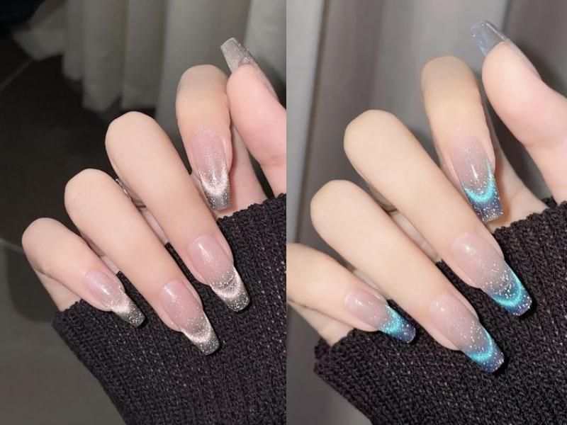 Những mẫu nail mắt mèo trắng xinh sắn - Hình số 5