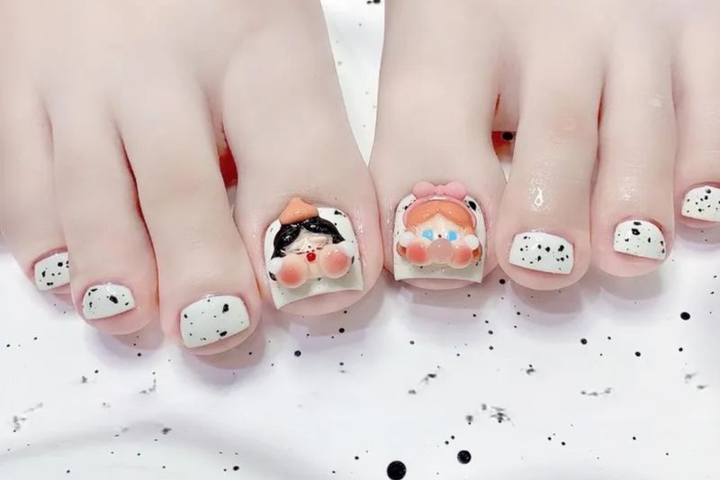 Những màu nail chân đẹp cho da ngăm xinh sắn - Hình số 3
