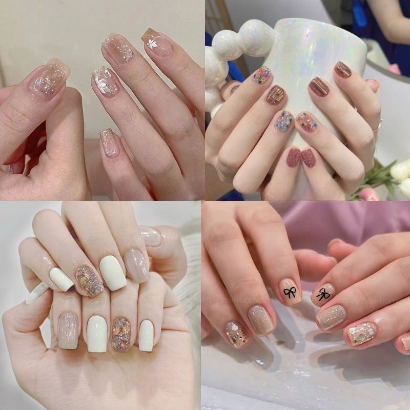 Những mẫu nail móng vuông ngắn cá tính - Hình số 2