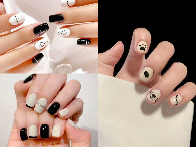 Những mẫu nail móng vuông ngắn cá tính - Hình số 6