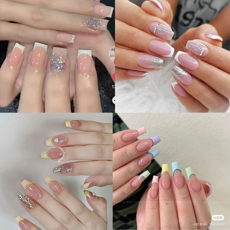 Những mẫu nail móng vuông ngắn đẹp - Hình số 3