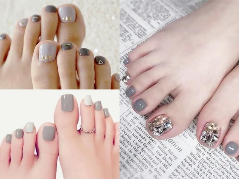 Những màu nail chân đẹp cho da ngăm đơn giản - Hình số 5