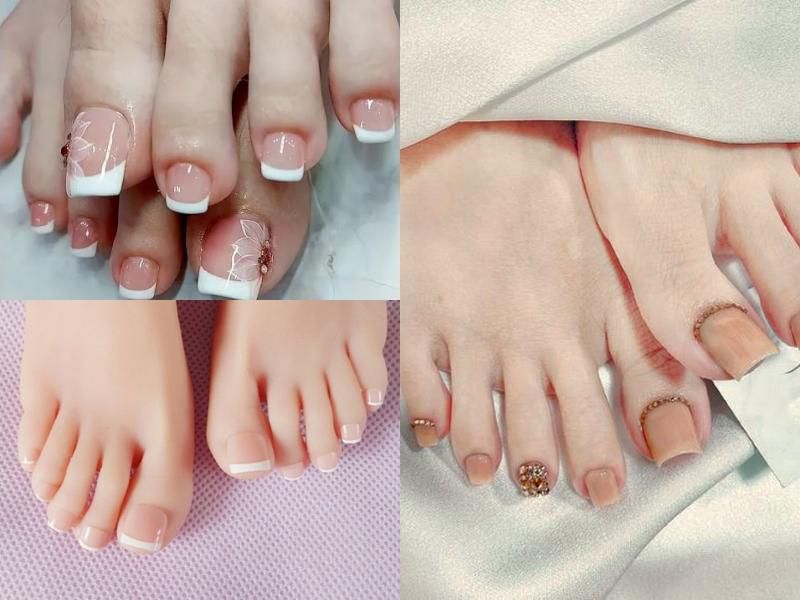 Những màu nail chân đẹp cho da ngăm đơn giản - Hình số 7