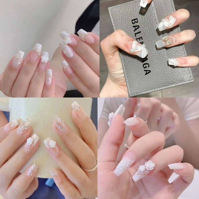 Những mẫu nail cô dâu đẹp - Hình số 3
