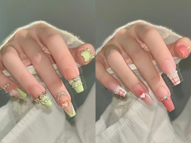 Những mẫu nail móng tay giả đẹp dài - Hình số 10