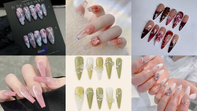 Những mẫu nail móng tay giả đẹp dài - Hình số 7