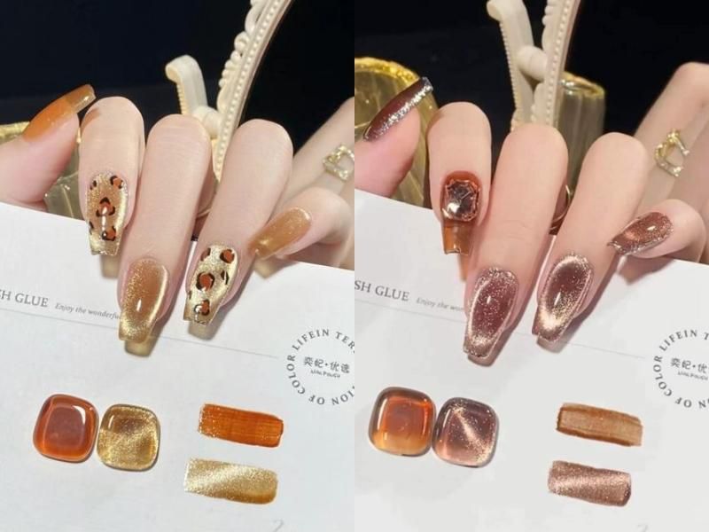 Những những mẫu nail mắt mèo kim cương đẹp - Hình số 5